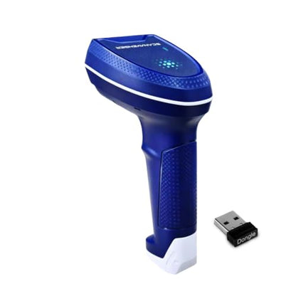 ScanAvenger 1D and 2D Portable Wireless Bluetooth Barcode Scanner: 3-in-1 - Cordless, Rechargeable Scan Gun for Inventory Management - Wireless, Handheld, USB Bar Code/QR Code Reader - Hand Scanner - style: 1D&2D With Replaceable Battery & No Next Gen Sta