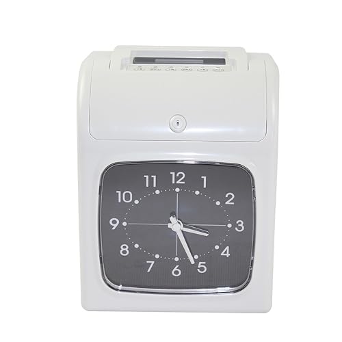 W-S1 Digital Attendance Machine Time Recorder Fingerprint/Password Punch Card Time Clock Office Staffs Check in Punching Machine