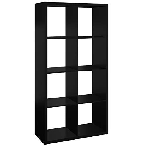 ClosetMaid Decorative Open Back 8-Cube Storage Organizer, Black - color: Black, size: 8-Cube