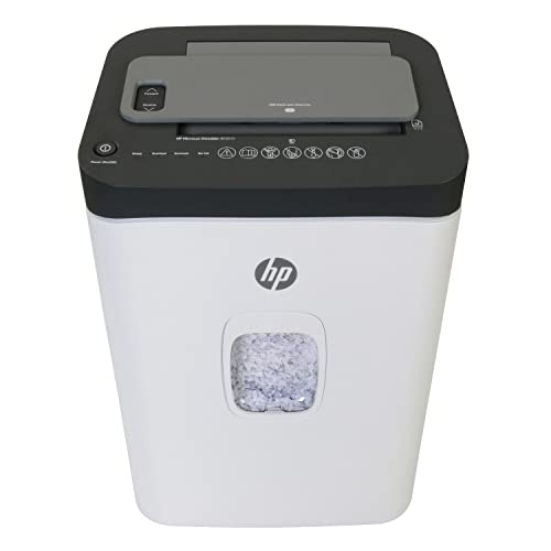 HP - Micro Cut Paper Shredder, 14-Sheet Manual, 200-Sheet Auto Feed | Micro Cut High Security Shredding, Auto Feed And Manual Capacity, Continuous Performance, Large Capacity, Rolling Casters - size: 200 Sheet
