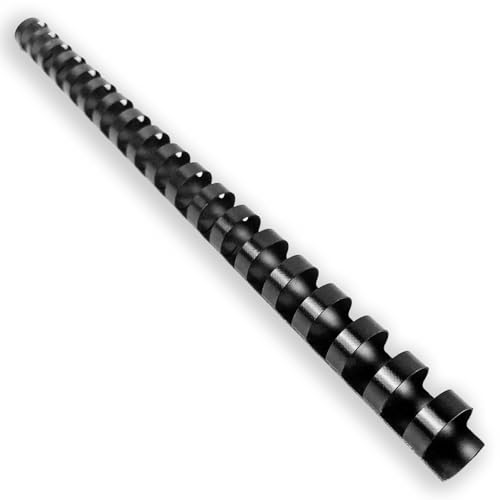 HOUYEE 100 Pack 5/8 Inch Plastic Binding Combs Spines, 19 Rings, Black | 16 mm Binder Combs for Letter Size Paper, 125 Sheets Capacity , for Book Binder Office School Supplies - size: 5/8 inch, 100 pack