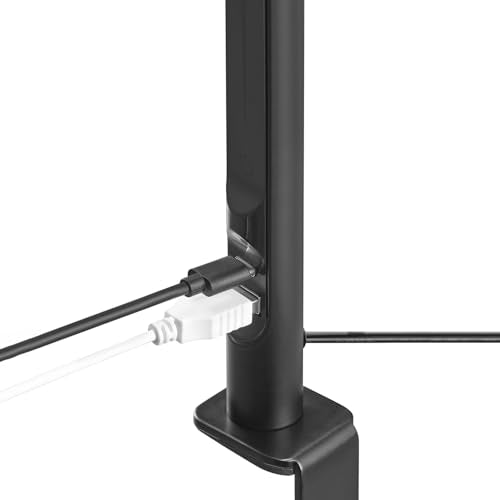 Globe Electric 15" LED Integrated Matte Black Clamp Desk Lamp with Adjustable Silicone Gooseneck - color: Matte Black, Isaac