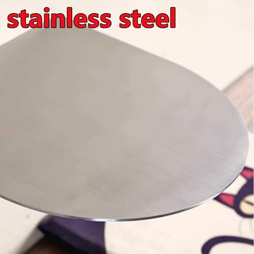 Bedside Folding Wall Table, Semi-Circle Small Coffee Table 12" Stainless Steel Sofa Side Shelf Floating Desk for Bistro Bedroom Balcony(Silver,40cm(16")) - color: Silver, size: 40cm(16")