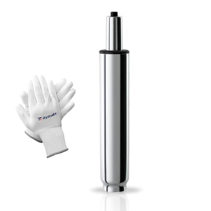 11-16.5 Inches Office Chair Cylinder Replacement, TOP-Activated - color: Polished Steel, size: 5.5‘’ Height Range