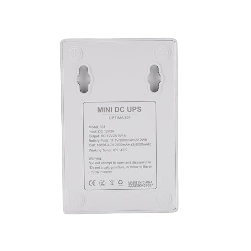 UPS Battery Backup, 6000mAh Uninterruptible Power Supply with 9V and Dual 12V DC Outputs for Router Modem Home Office Outdoor Networking Devices