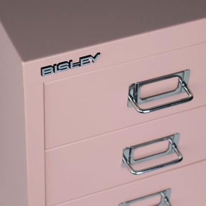 Bisley 3-Drawer Steel MultiDrawer Cabinet - Palest Pink - color: Palest Pink, size: 3 Drawer