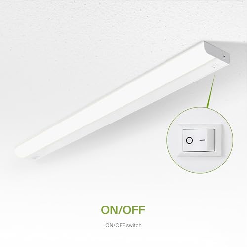 ASD LED Under Cabinet Lighting Hardwired, 40 Inch 20W 2700K-5000K - color: 40 Inch White, size: 6 Pack