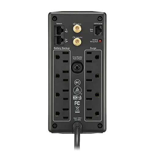 APC Battery Backup Surge Protector, BX850M Backup Battery Power Supply, AVR, Dataline Protection & UPS Battery Backup Surge Protector, BE650G1 Surge Protector