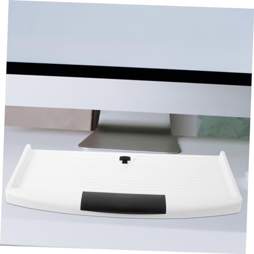 Uonlytech Under Desk Keyboard Tray Ergonomic Slide Out Keyboard Holder with Sturdy Clamp Mount Space Saving Design for Home and Office Use Reduces Hand Fatigue