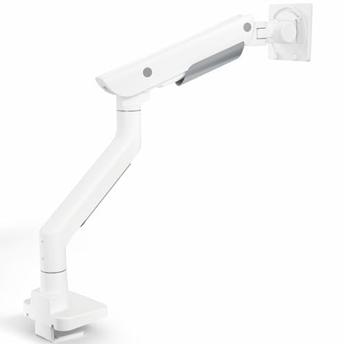 VIVO PRO Heavy Duty, Premium Ultra-Wide Monitor Tension Arm, Up to 57 inch Screens, Holds 59.4 lbs, Desk Mount Monitor Stand for Ultrawides, White, PRO-ST157W - color: White