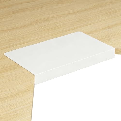 Suptek 17-Inch Clamp-On Corner Desk Connector Platform for Mounting Under-Desk Keyboard Trays on L-Shaped Desks, White, DESKEX01W - color: White