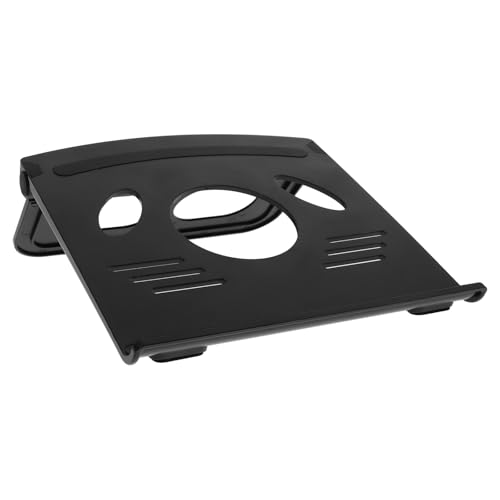 OSALADI Laptop Stand Desktop Holder with Cooling Function Portable Foldable Laptop Riser for Office and Home Use Black