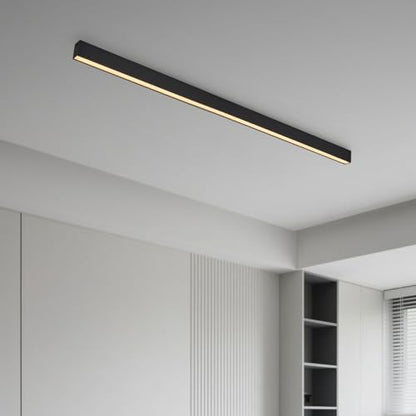 Black ceiling light LED, used for living room, bedroom, hallway, kitchen, - size: 78.7IN