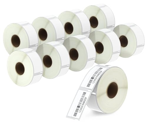 BETCKEY - Compatible DYMO 30330 (3/4" x 2") Multipurpose Labels - Compatible with DYMO Labelwriter 450, 4XL, NOT FIT 550 & 5XL [10 Rolls/5000 Labels] - size: 3/4" x 2"