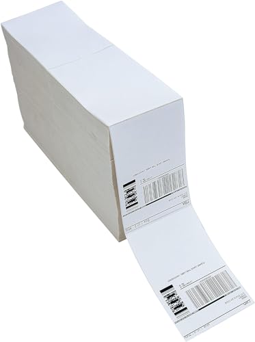 L LIKED 270000 Fanfold 4" x 6" Direct Thermal Labels, Commercial Grade | BPA Free, Strong Adhesive,Perforated Easy-Tear, Compatible with Zebra & Rollo Printer - size: 270000 Labels