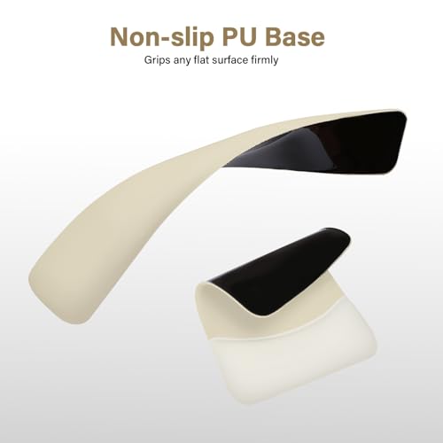 MOSISO Wrist Rest Support Mouse Pad & Keyboard Set, Khaki | Rectangular Ergonomic Mousepad, Non-Slip Base, Home/Office Pain Relief & Easy Typing, Neoprene Cloth & Raised Silicone Lining - color: Khaki