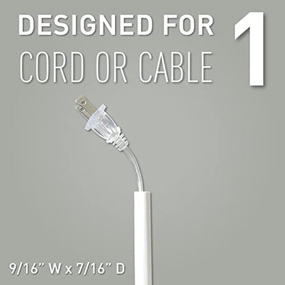Legrand Wiremold Cordmate Paintable 108 Inch Cord Cover Kit White 17 Piece - style: C110 Sortable - 108 Inches