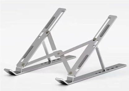 16 Inches Aluminum Alloy Laptop Stand with Fan, Height Increasing Heat Dissipation Computer Stand, Multi-Angle Adjustment