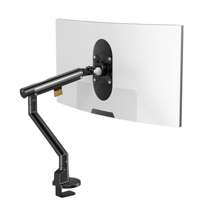 Monitor Arm Stand, 24 to 43 Inch Single Monitor Mount, C Clamp Only, Mechanical Spring Desk Mount, Holds 6.6-26.4 lbs, Fit 75x75/100x100 VESA,(Black)