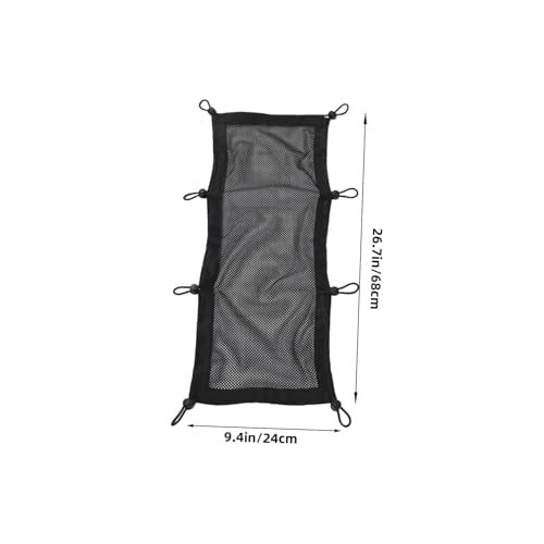 Tofficu 1set Under Desk Organizer Mesh Bag Storage Net for Cables and Chargers Easy Installation No Tools Needed Breathable and Design for Tidy Workspace