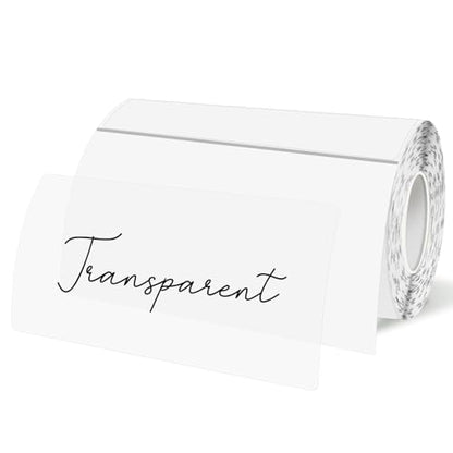 Transparent Thermal Labels Stickers 2x4 Inch, Self-Adhesive Clear Waterproof Thermals Stickers for Logo Design, Transparent Direct Thermal Labels- 200 Sheets - color: Transparent, size: 2*4 inch
