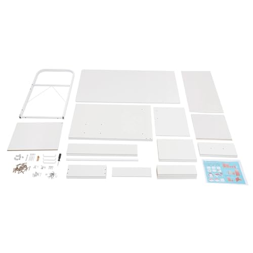 Computer Desk with Drawers, Office Desk with Storage Cabinet for PC Laptop, Wood Home Office Desk Vanity Desk for Work Study Gaming Writing Workstation