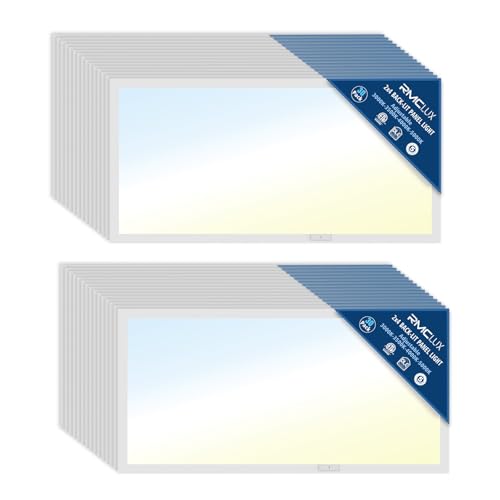 2x4 LED Panel Light 30Pack,Up to 7500 Lumens,AC120-277V | 5Power Options (25–50W),4CCT Choices (3000–5000K),0-10V Dimmable,ETL&DLC for Office Commercial Drop Ceiling - size: 2x4-30Pack