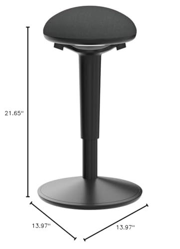 Standing Desk Chair with 360-Degree Standing Desk Chair with Memory Foam Seat Cushion, Lightweight & Flexible - color: R22-black