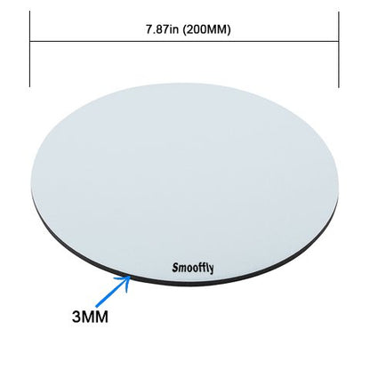 Smooffly Thug Life Round Mouse Pad, Thug Life Fashion Design Circular Mousepad with Rubber 20cm - color: SM-24