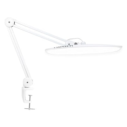Neatfi LED Desk Lamp, 2200 Lumens, 24W, 20-Inch Wide Head (White) - color: White, size: Non-CCT with Clamp