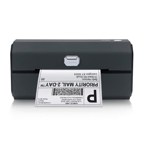 Thermal Label Printer-4x6 Shipping Label Printer for Small Business and Shipping Packages -Compatible with Windows and Mac-Desktop Label Maker Widely Used for Amazon, Shopify, Ebay - color: Graphite Grey