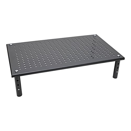 Tripp Lite Computer Monitor Stand, Adjustable Height, 18 x 11 in., Metal, Black (MR1812M) - style: 18 x 11 in