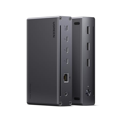 UGREEN 8-in-1 Thunderbolt 4 Docking Station, Dual 4K@60Hz, 3xTBT4, 40Gbps