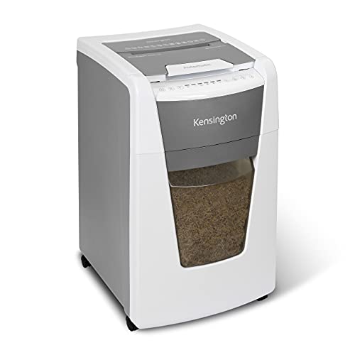 Kensington Paper Shredder - New OfficeAssist 300-Sheet Auto-Feed Micro Cut Anti-Jam Heavy Duty Shredder with 15.8 gallons Pullout Wastebasket, Lockable Chamber and 4 Casters (K52051AM) - style: 300-Sheet