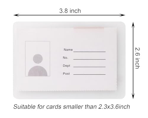 ONLYKXY 2.5x3.7-Inches Transparent Universal Thermal Laminating Sheets Pouches Premium Films for Laminator Machine - Photo Paper Files Card Picture for Office 100Pcs