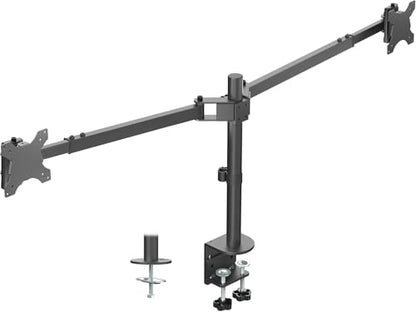 VIVO Premium Dual Ultra Wide LCD LED 40 to 45 inch Monitor Desk Mount, Heavy Duty, Adjustable Telescoping Arms, Flush Wall Setup, Fits 2 Screens, Black, STAND-TS45C - color: Black, size: 40" to 45"