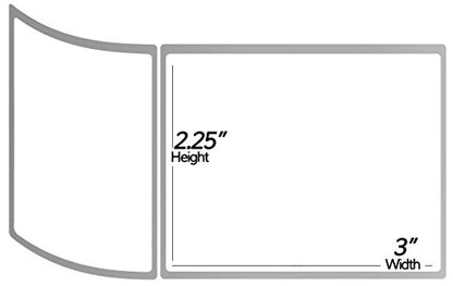 Direct Thermal Labels, 2.25" x 3", 10000 Labels (20 Rolls, 500/Roll) | Compatible with Zebra & Rollo Desktop Printers, 1" Core, Permanent Adhesive, Perforated - size: 2.25" x 3" - 20 Rolls