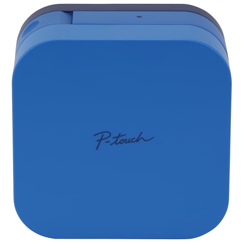 Brother P-Touch Cube Smartphone Label Maker, Bluetooth Wireless Technology, Multiple Templates Available, Apple & Android Compatible - Blue, 2.5 x 4.6 x 4.6 inches - color: Blue