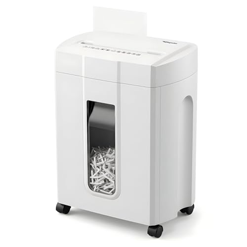 Wingwise Ultra Low Noise 48dB Paper Shredder for Home Office - color: White, size: 15 Sheets