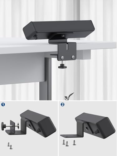 Desk Clamp Power Strip 4 USB-C&2USB-A,3 AC Outlet for Home&Office | Nightstand Charging Station,Desk Edge Mount Power Strip,6 FT flat plug,Black - color: 20W-6USB