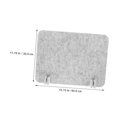 Desk Divider Panels 40x30cm 2pcs Silver Gray Felt Barrier for Desk Privacy and Noise Reduction for Office and Classroom Use