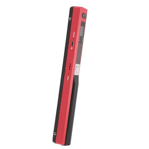 Handheld Image Scanner, Portable Document Scanner, A4 Color Photo Scanner with 900DPI Resolution for Business, Home, Office (red) - color: red