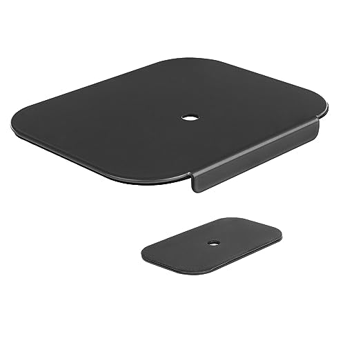 Mount-It! Monitor Mount Reinforcement Plate, Steel Desk Protector for Glass and Thin Tabletops, Compatible with C-Clamp and Grommet Mounts, Anti-Skid EVA Pads, Supports Multi-Monitor Setups