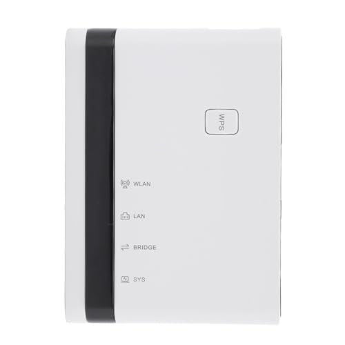 USB Print Server 4 Port, 10/100Mbps LAN and 2.4G Wireless Printer Sharing Hub for Home Office Network (US Plug)