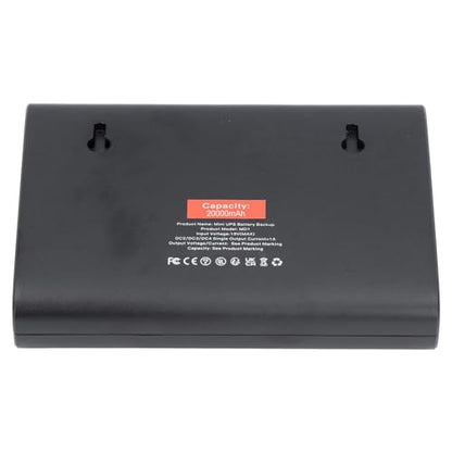 Compatible with Router Modem and Security Camera, Mini UPS Battery Backup 20000mAh 74Wh Uninterruptible Power Supply, DC 5V 9V 12V Output 3A Max, with US Plug and USB Port for