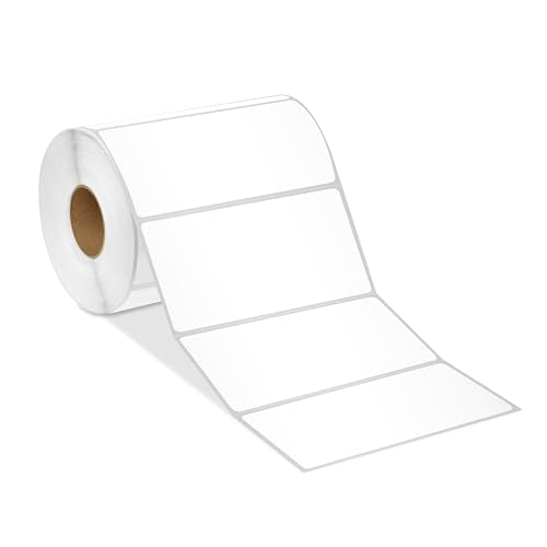 4" X 2" Direct Thermal Labels (7000 Count, 10 Rolls) | Inventory Barcode Stickers, Shipping Labels, SKU Stickers - Compatible With Zebra and Rollo Printers - Spartan Industrial - size: 4" X 2"