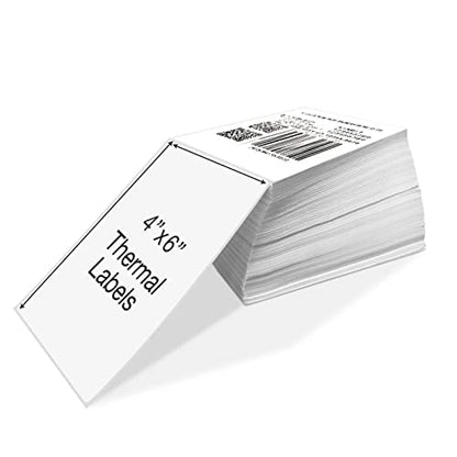 4" x 6" Fanfold Labels Direct Thermal Labels, Shipping Package Labels with Perforated line for Thermal Printers (1000 Labels/Stack, 1 Stack) - size: 1 Stacks | 1000 Labels
