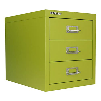 3-Drawer Steel MultiDrawer Cabinet - Green, by Bisley - color: Bisley Green, size: 3 Drawer