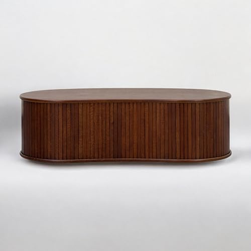 NTC Ripple (Coffee Table, Dark Walnut) - color: Dark Walnut, style: Coffee Table