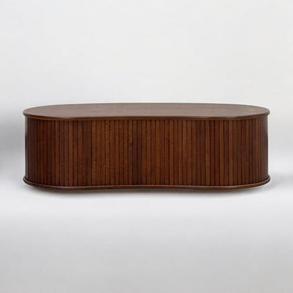 NTC Ripple (Coffee Table, Dark Walnut) - color: Dark Walnut, style: Coffee Table